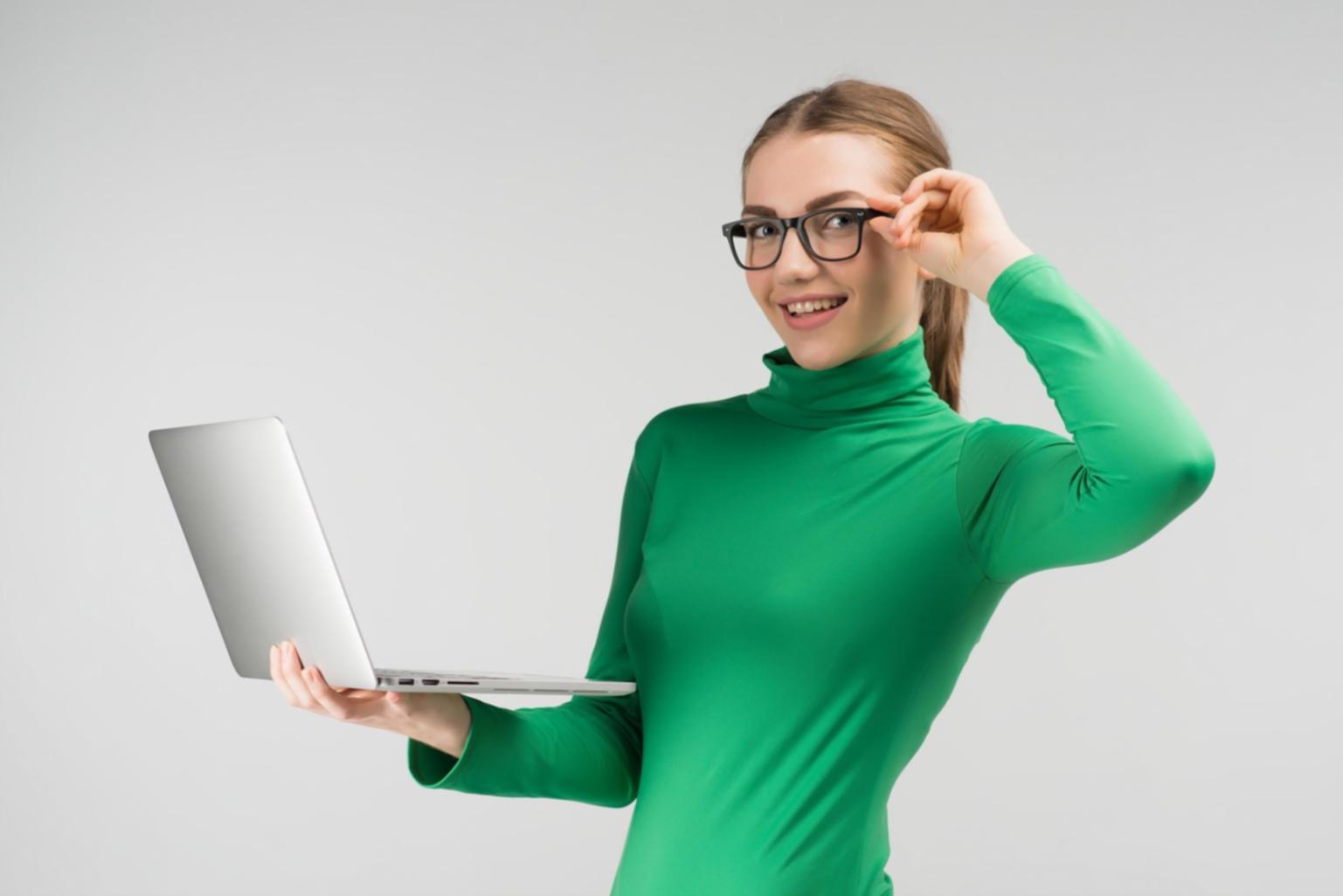 Estudiante exitosa en finanzas